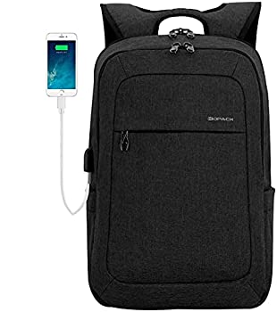 Junyuan Kopack Slim Lightweight Laptop Backpack With USB (15.6)