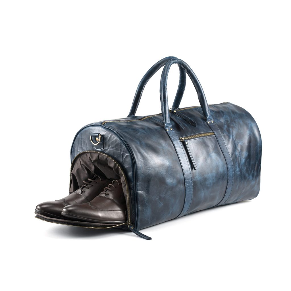leather weekender duffel bag