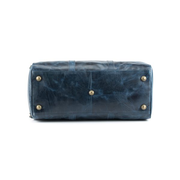 large leather duffel bag
