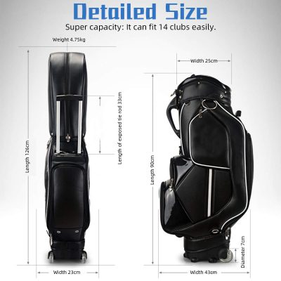 leather golf bag