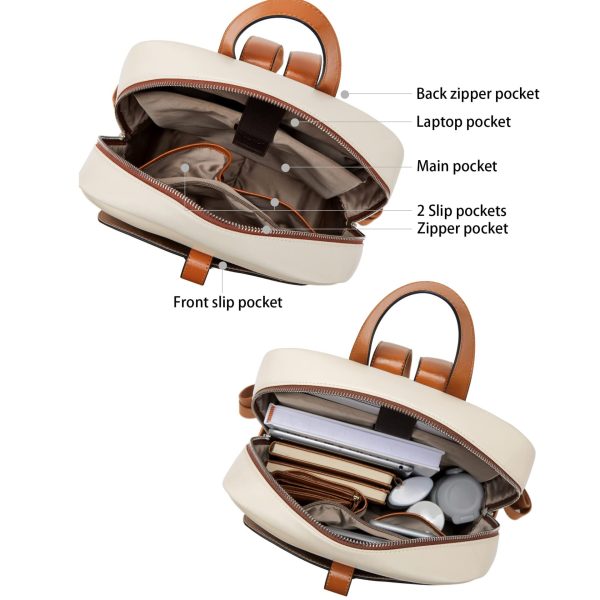 leather backpack women