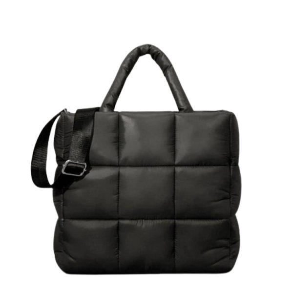 Quilted Nylon Tote Bag - Image 5
